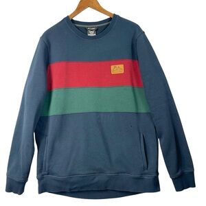 Moosejaw crewneck Sweatshirt Sportswear Gorpcore Blue Retro Hiking Casual